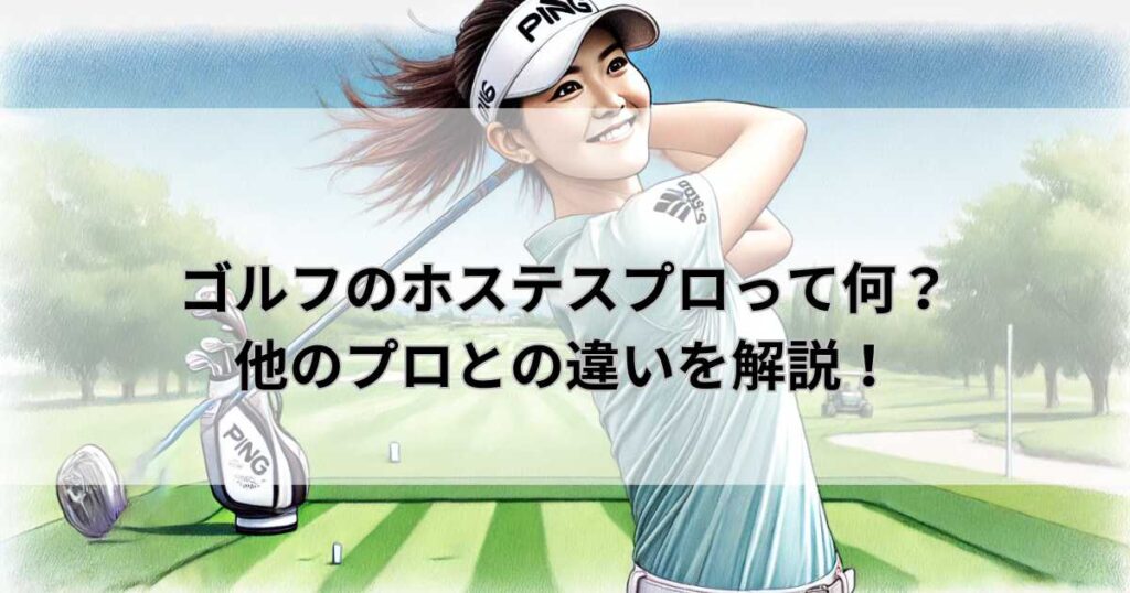 ゴルフのホステスプロってどういう意味？？他のプロとの違いを解説！